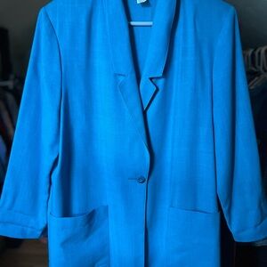 Vibrant Blue Vintage Blazer